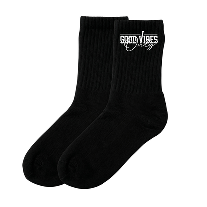 EVERYDAY GOOD VIBES ONLY 3 PACK - Socken - black/white
