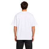 DAWIS Element Oversize T-Shirt in Weiss aus schwerer Baumwolle mit lockerer Passform, Rueckansicht