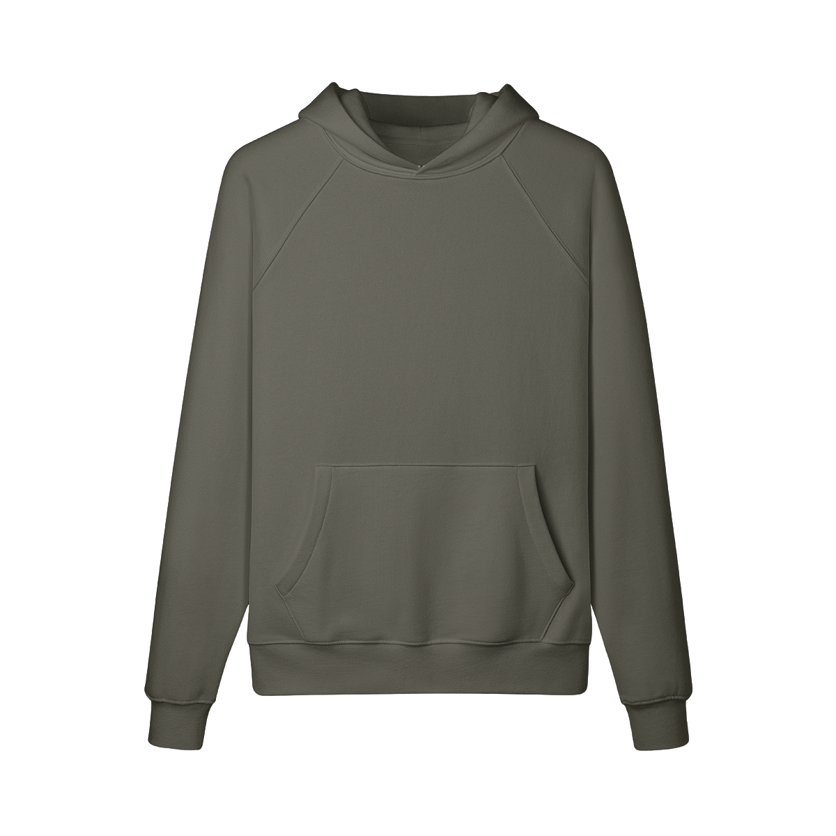 AUTH NY Oversize Hoodie mit Rückendruck und Kängurutasche in reaktivgefärbtem Stoff